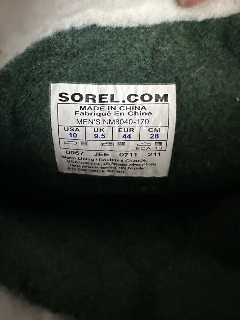 Sorel Caribou Waterproof Snow Boots Men’s 10 Brown Black Winter Duck Boots‎